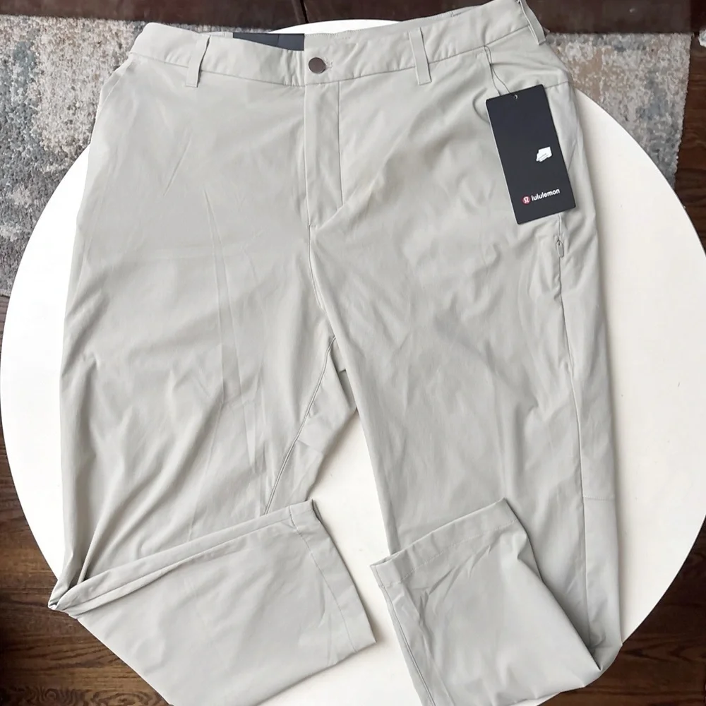 Lululemon Men’s Commission Golf Pants 34x27 Raw Linen New Classic Tapered
